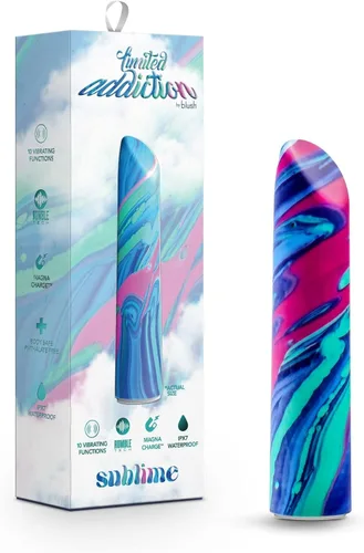 RumboTech - Vibrador de aljandrita de 4 pulgadas con adicción limitada, vibrador de Alexandrite, 10 potentes vibraciones ruborizantes, recargable,