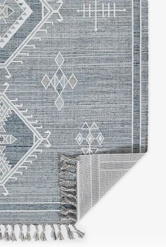 Miniatura 5 de Momeni Rabat - Alfombra de diseño marroquí, azul, 7'10" X 10'2