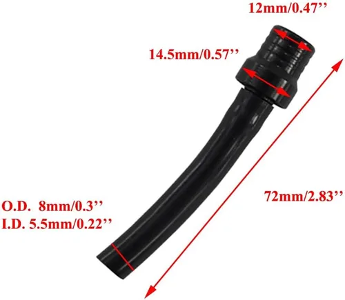 Miniatura 2 de PRO BAT Paquete de 5 mangueras de ventilación de aire para tanque de combustible de motocicleta, tapa de gas, ventilación de aceite, manguera