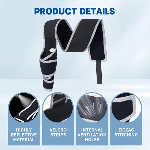 Miniatura 5 de Rodillera ajustable para perros para todas las piernas, rodillera ajustable para desgarro de la pierna trasera, mantiene las articulaciones