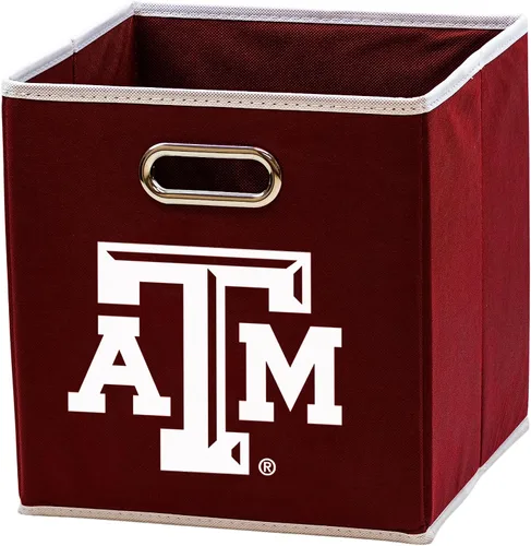 Franklin Sports Cubos de almacenamiento de tela del equipo universitario de la NCAA hechos para adaptarse a organizadores de almacenamiento