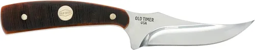 Old Timer Generational USA Series Cuchillos tradicionales fijos y plegables con hojas de acero inoxidable 1095 HC, mangos de hueso aserrado, y