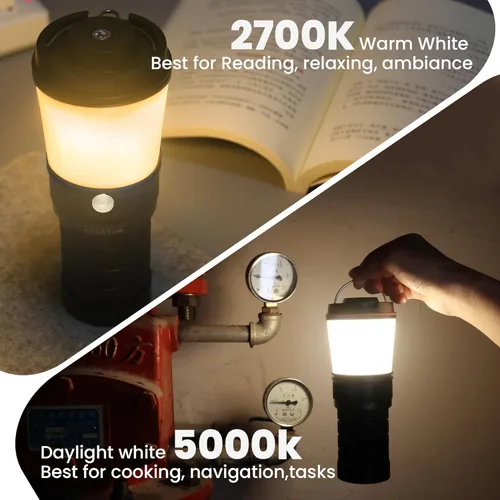 Miniatura 7 de Sofirn BLF LT1 Linterna de camping recargable, linterna LED con 8 LED LH351D, 24 horas de tiempo de funcionamiento en modo medio, linterna perfecta