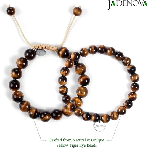 Miniatura 2 de JADENOVA - Brazalete de piedras de yoga para parejas