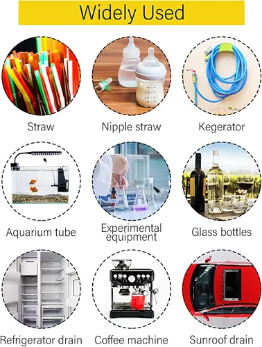 Miniatura 7 de 4 limpiadores de tuberías extralargos con cerdas de nailon suaves, cepillo de limpieza para tubo, manguera, botella, desagüe del refrigerador, 3.3