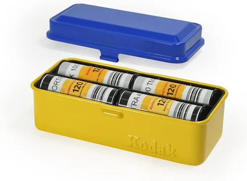Miniatura 13 de KODAK Estuche para películas 120/135 - para 8 rollos de películas de 120 / 10 rollos de películas de 35 mm - Estuche de acero retro para ordenar