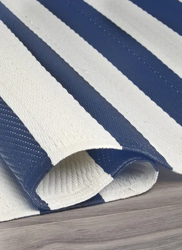Miniatura 5 de FH Home - Alfombra para exteriores de camping, impermeable, resistente a la decoloración, reversible, plástico reciclado de alta calidad, a rayas