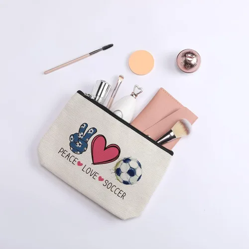 Miniatura 6 de Bolsa de maquillaje kdxpbpz Bolsa de regalos inspiradores para mujeres Regalo de cumpleaños para entrenadora Mejor amiga Hermana Hija Bolsa