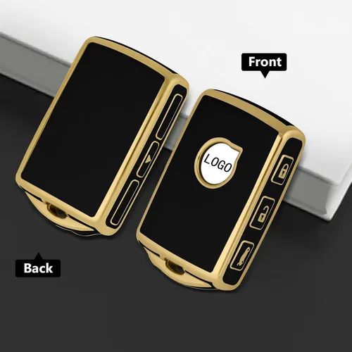Miniatura 4 de Funda para llavero Volvo con 4 botones laterales, funda de TPU inteligente compatible con Volvo XC40 XC60 XC90 S90 XC60 XC60 XC90 XC40 S90 V90