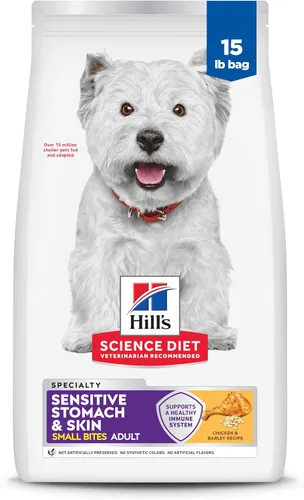 Miniatura 15 de Hill's Science Diet Alimento seco para perros adultos con estómago y piel sensible, pollo, bolsa de 4 libras