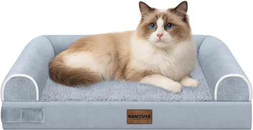 Miniatura 74 de Cama ortopédica lavable para perros medianos y grandes: cama con cojines de apoyo para perros medianos y grandes, cama impermeable de espuma tipo