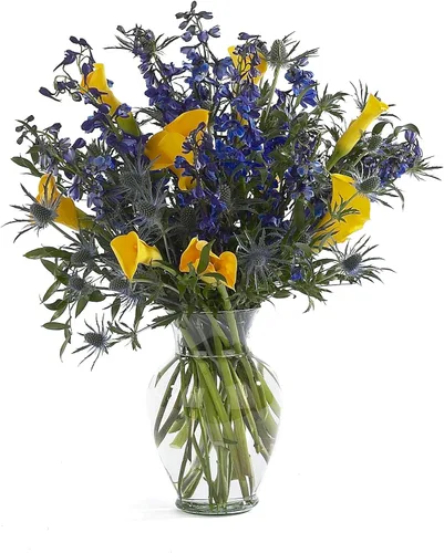 Miniatura 5 de Floral Supply Online Florero de Jardín de Primavera de 10 5/8" y Folleto Guía de Flores - Florero Decorativo de Vidrio para Arreglos Florales