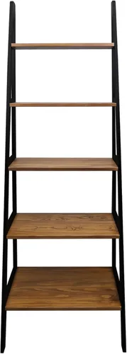 Miniatura 12 de Estantería con forma de escalera y 5 estantes Casual Home, Madera, Espresso