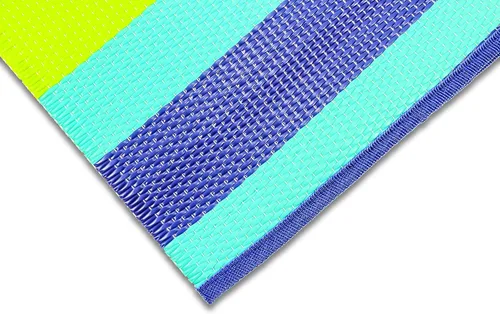 Miniatura 6 de Camco Práctico tapete con correa, perfecto para picnics, playas, caravanas y excursiones, azul/verde, 60 x 78 pulgadas (42806)