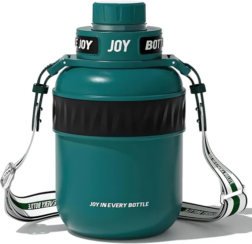 Bottle Joy Botella de agua de acero inoxidable: tapa a prueba de fugas, sorbo perfecto, doble aislamiento, ecológica, apta para lavavajillas y Bosque