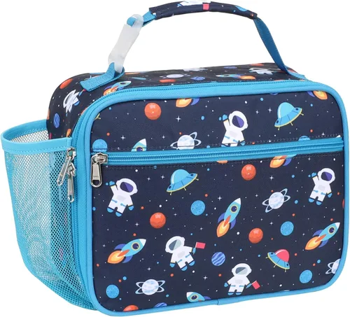 Miniatura 20 de Lonchera Térmica para Niños - Lonchera Reutilizable para Niños con Soporte para Botella de Agua, Bolsa de Almuerzo para Niños Pequeños para Un