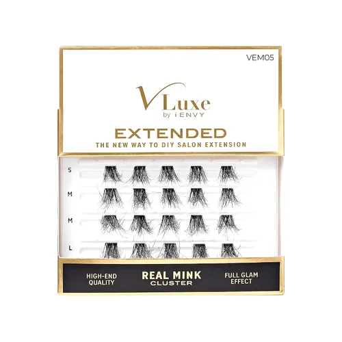 Miniatura 16 de VLuxe by iEnvy Extended Collection: Kit de iniciación de extensión de pestañas con 10 pares de alargamiento natural, aplicador y unión y sello