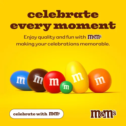 Miniatura 8 de M&M'S Caramelos de cumpleaños de chocolate con leche, 5 libras de dulces a granel con imágenes prediseñadas de feliz cumpleaños impresas, perfectos