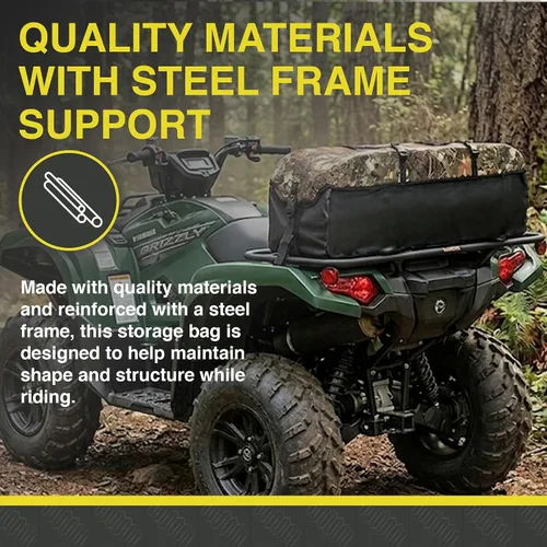Miniatura 5 de ATV TEK Arch Series Bolsa de expedición para caza y pesca, bolsa de carga para la parte trasera de ATV/UTV - Kings Mountain Shadow Camo