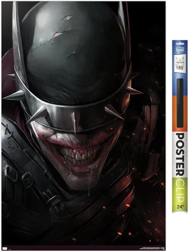 Miniatura 17 de Trends International DC Comics The Batman Who Laughs - Póster de pared de cara, 14.725 x 22.375 pulgadas, versión enmarcada de madera de granero
