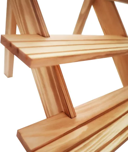 Miniatura 9 de Soporte para aretes y anillos elevadores de madera marrón, estante de almacenamiento, estante de joyería, estante de escritorio, soporte para tazas
