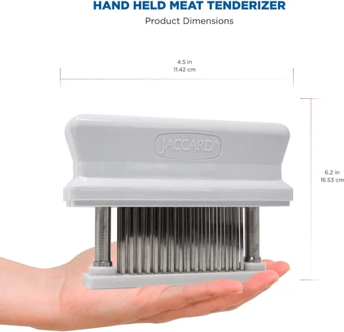Miniatura 2 de Jaccard 200348, Ablandador de carne de 48 cuchillas duradero con aguja de acero inoxidable ultraafilada, utensilio de cocina para ablandar pollo