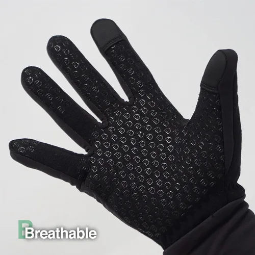 Miniatura 4 de Guantes de invierno cálidos DEX FIT LG201 con forro de vellón térmico, ideales para correr, hacer senderismo o ciclismo al aire libre en climas Negro