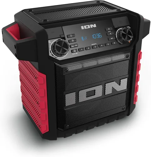 Miniatura 10 de ION Sport 320 - Altavoz de fiesta Bluetooth para exteriores de 200 vatios con batería recargable, radio FM, luces, carga USB, aplicación, sonido