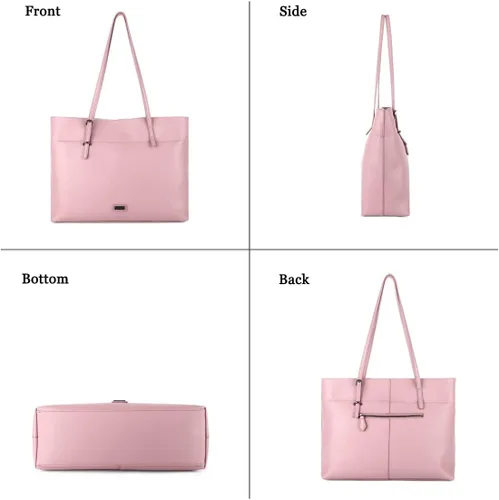 Miniatura 4 de Bolso de mano de piel sintética suave para mujer, bolso de mano de gran capacidad