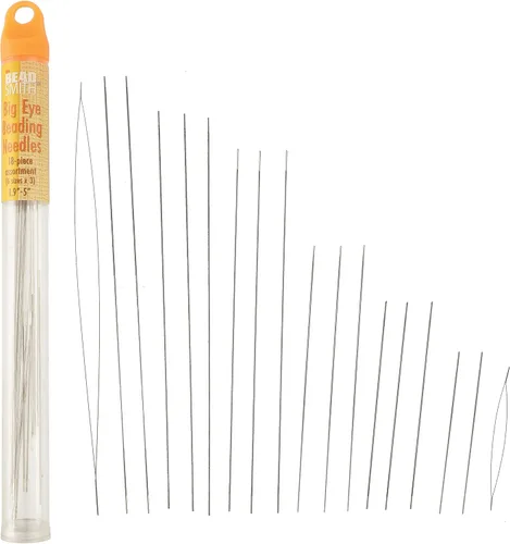 Miniatura 9 de The Beadsmith Agujas de cuentas de ojo grande, 2.125 pulgadas, 4 por tarjeta, puntos afilados, uso para costura general, tejido y bordado, muy fácil