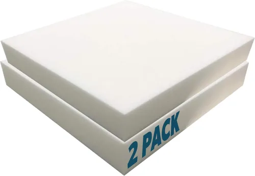 Miniatura 8 de Foamma Paquete de 6 almohadillas de espuma para tapicería de alta densidad de 2 x 20 x 20 pulgadas, repuesto de cojín de sofá, espuma de silla