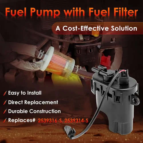 Miniatura 3 de Módulo de bomba de combustible con filtro de combustible y cable, compatible con motor Kohler EFI Command ECH/ECV 630 650 680 730 740 749, kit