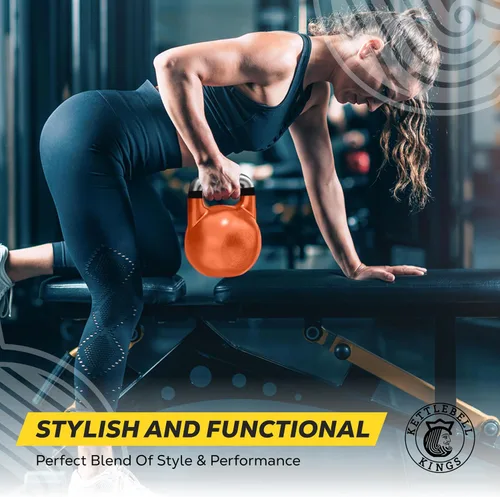 Miniatura 6 de Kettlebell Kings Pesas rusas de competición (mango de 1.378 in) 17.6-105.8 lbs Pesas de mano Equipo de gimnasio de entrenamiento