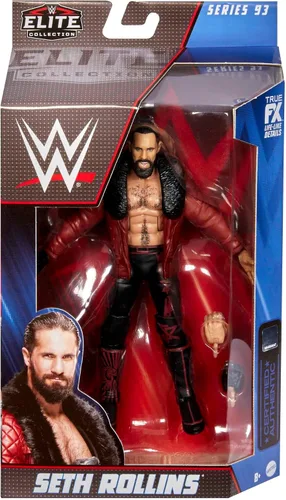 Miniatura 6 de Mattel WWE Elite Collection Figura de acción Seth Rollins 6 pulgadas Posable coleccionable para fanáticos de la WWE a partir de 8 años