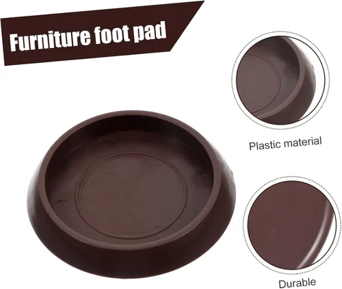 Miniatura 3 de Tapones de cama, 12 piezas, ruedas fijas para alfombras, muebles para el hogar, ruedas redondas, muebles de plástico, posavasos profesionales