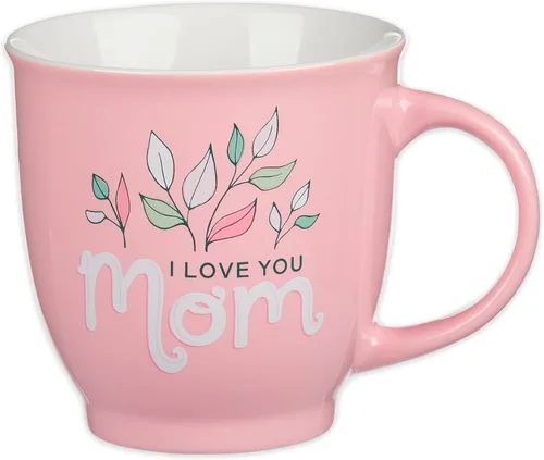 Miniatura 8 de Taza de cerámica de arte cristiano azul floral – 14 oz. Taza de café y té inspiradora con escrituras bíblicas apta para microondas y lavavajillas
