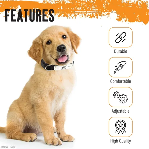 Miniatura 4 de Collar de Perro Naruto para Perros Grandes, Mediano, Collares para Cachorros XS/Pequeños – Collar de Perro de Anime Naruto Shippuden Hidden Leaf