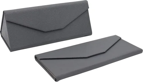 Miniatura 111 de Real Sic Funda para lentes de sol para hombres y mujeres, soporte magnético plegable para lentes de sol, inspirado en el color sólido