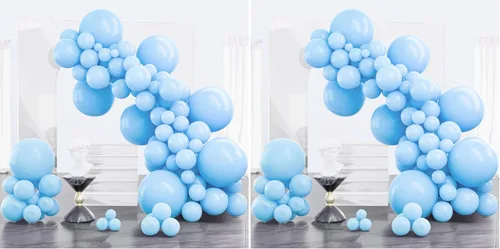 Miniatura 138 de PartyWoo Globos de color azul pizarra, 100 unidades, diferentes tamaños, paquete de 18, 12, 10, 5 pulgadas, azul marino, azul polvoriento, bohemio