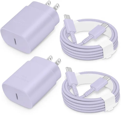Miniatura 8 de Bloque de Carga Rápida USB-C de 25W con Cable C a C [Compatible con PD PPS] para Galaxy S24/S23/S22, Pixel 8/7, Z Flip 5, iPhone 17/16/15 - Cargador