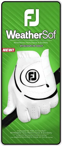Miniatura 3 de FootJoy Guantes de golf WeatherSof para hombre Blanco