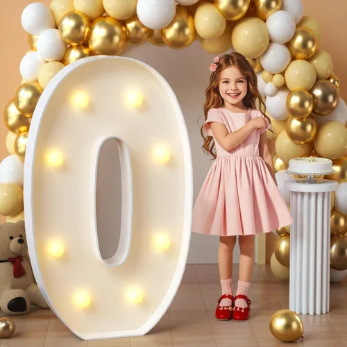 Miniatura 22 de imprsv Letras de marquesina iluminadas, letras de mosaico de 1.2 m con luz para decoración de baby shower, graduación, gran J para decoraciones