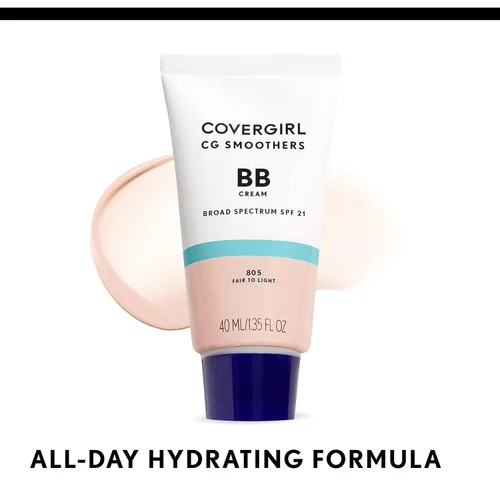 Miniatura 6 de COVERGIRL Smoothers - Crema BB ligera, 1 tubo (1.35 onzas), 810 tonos de piel claros a medios, crema BB hidratante con protección solar SPF 21
