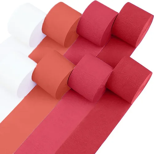 Miniatura 20 de 12 rollos de serpentinas de arcoíris únicos, paquete de 12 rollos de papel crepé arcoíris únicos de 984 pies para decoraciones de fiestas, Multicolor