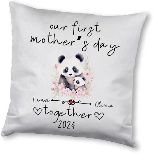 Miniatura 12 de Mother's Day Panda, Personalised Pillow Case Decor for Home, Present for Mom, Grandmother, for Her