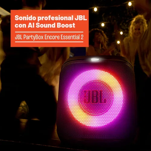 Miniatura 3 de JBL JBL Encore Essential 2 - Paquete de altavoces portátiles para fiestas con sistema de micrófono inalámbrico (negro)
