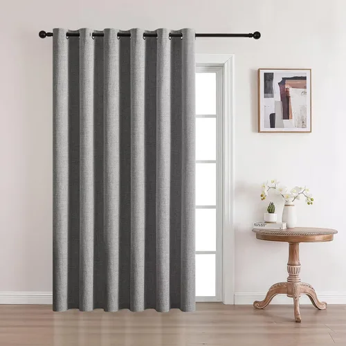 Miniatura 11 de CUCRAF - Juego de 2 paneles de cortinas de ventana con oscurecimiento total del 100%, de 54 pulgadas de largo, con aspecto de lino falso, cortinas