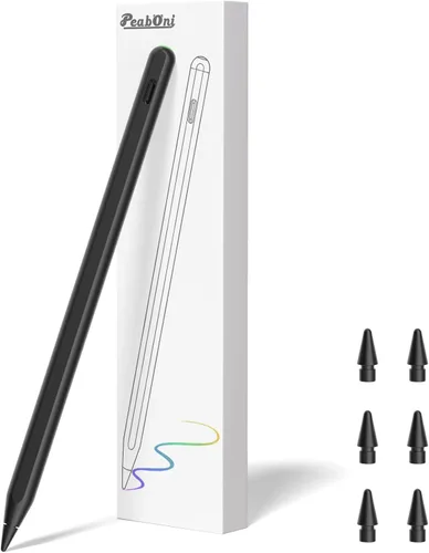 Lápiz 2ª Generación para iPad 2018-2024 con Carga Inalámbrica Magnética Compatible con Apple iPad Pro 13"(M4)/12.9"/11", iPad Air 6(M2)/5/4/3, iPad