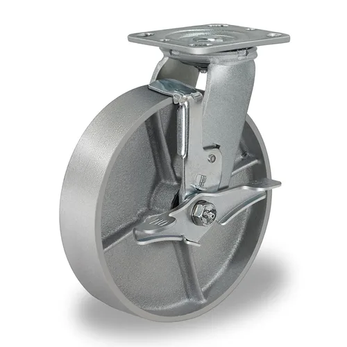 Miniatura 42 de Ruedas giratorias de 4 x 2 pulgadas, ruedas industriales resistentes, ruedas giratorias con rodamiento de rodillos - Ruedas de hierro fundido