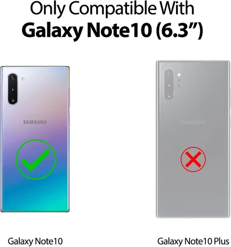 Miniatura 2 de Funda para Samsung Galaxy Note 10 [360 parachoques de goma completa y cubierta trasera transparente de PC] a prueba de golpes dura ultrafina funda